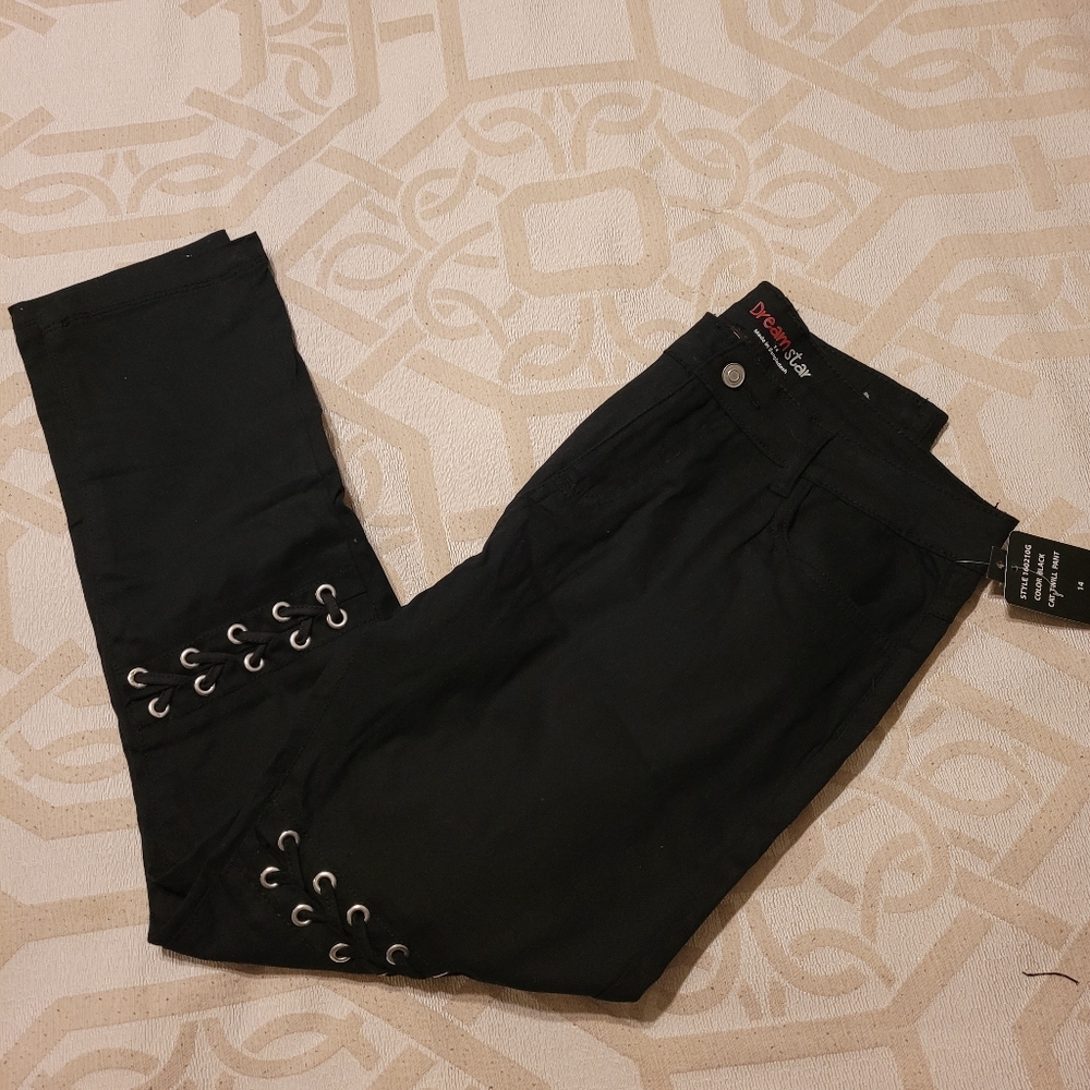 Dream Star Cat Twill pants, Black, size 14, Teens, super Stretch